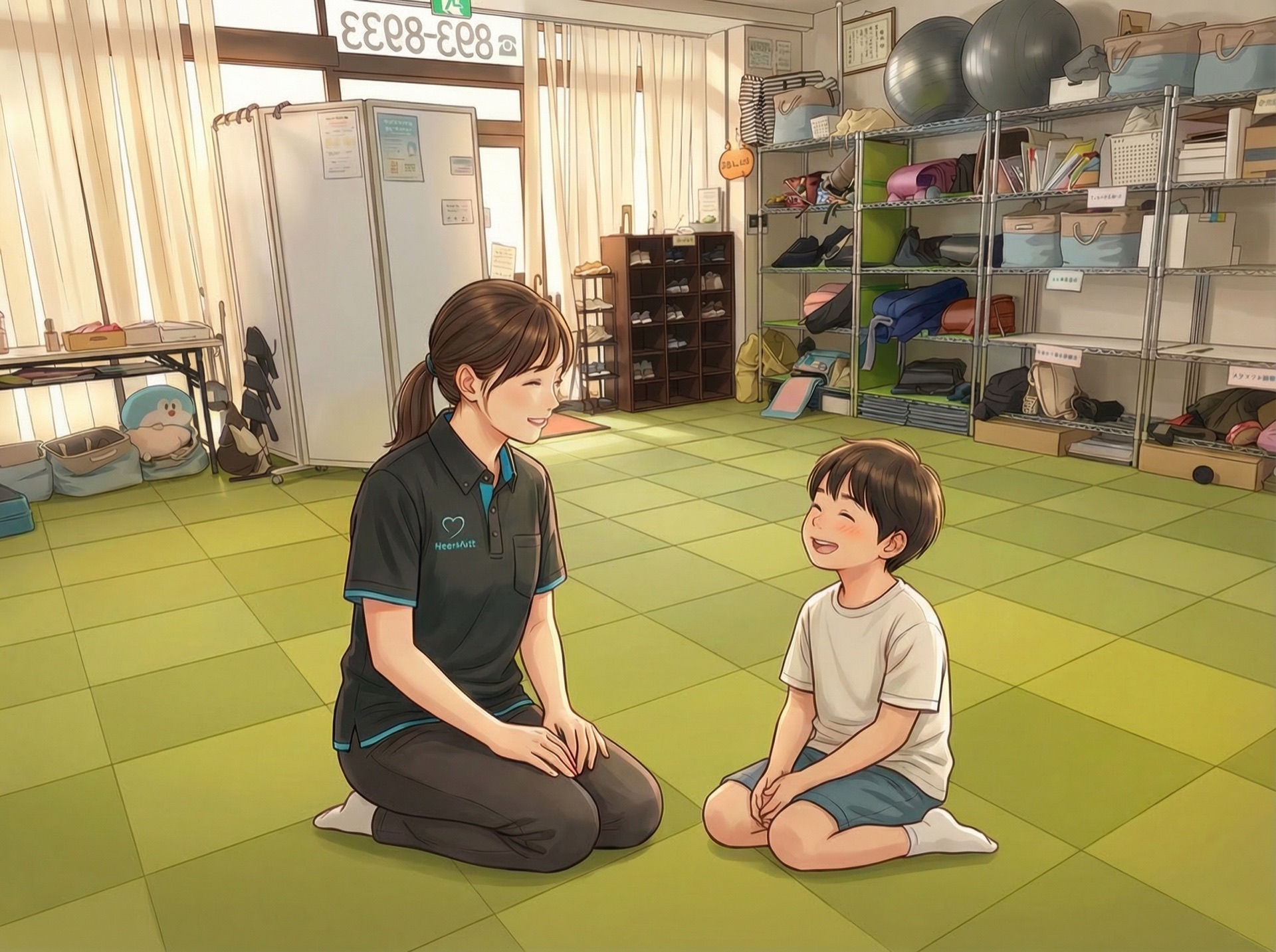 長崎市 放課後等デイサービス ハートフェルト 外観と活動の様子